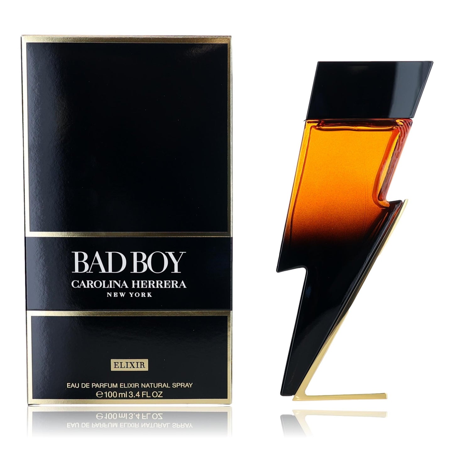 Bad Boy Elixir by Carolina Herrera, 3.4 oz Eau De Parfum Elixir Spray for Men