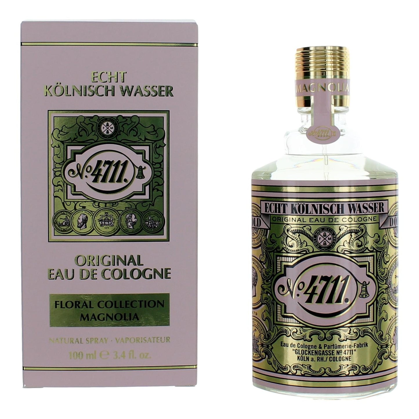 4711 Floral Collection Magnolia by 4711, 3.4 oz Eau De Cologne Spray for Unisex