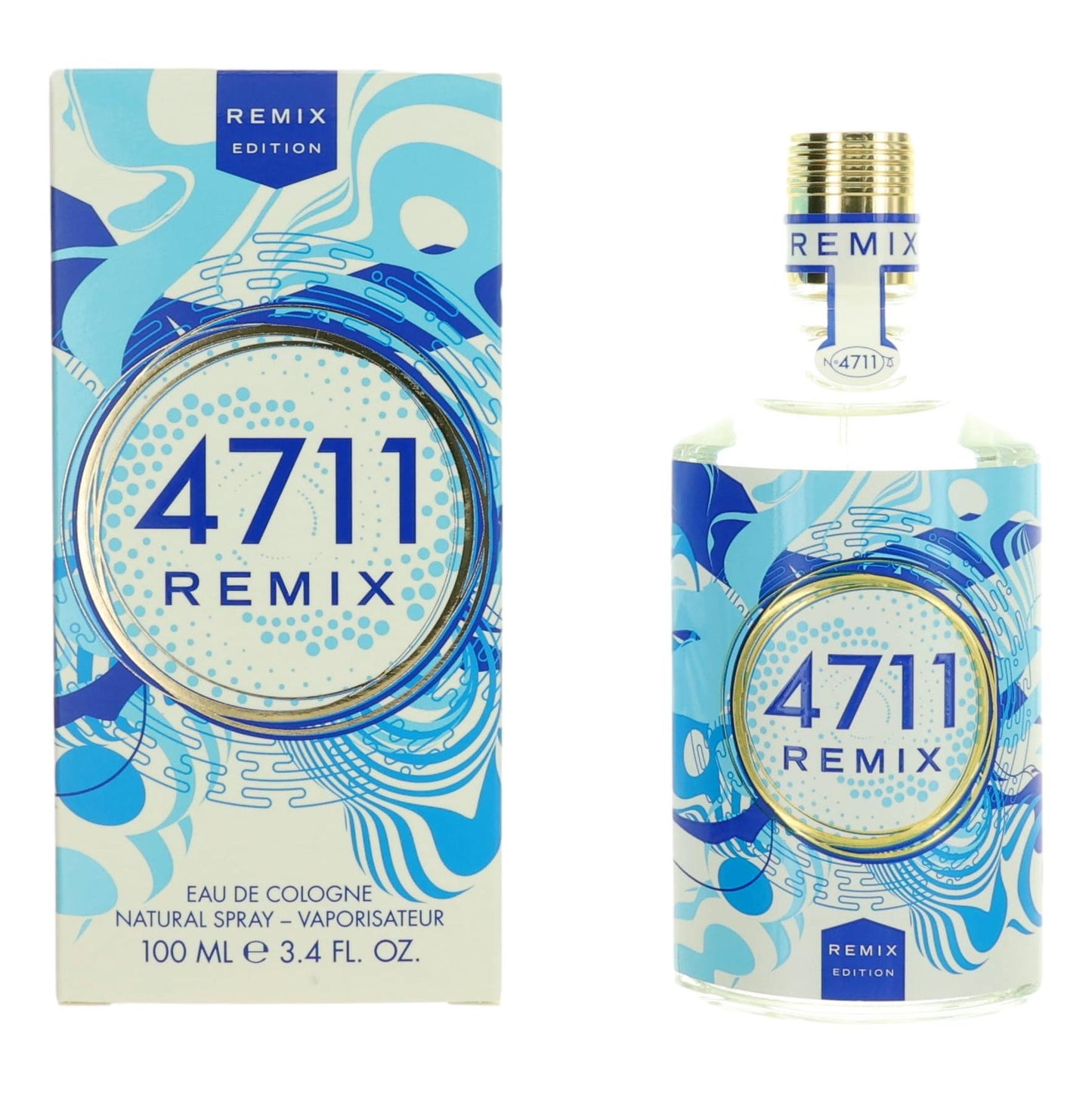 4711 Remix Sparkling Island by Muelhens, 3.4 oz Eau de Cologne Spray for Unisex
