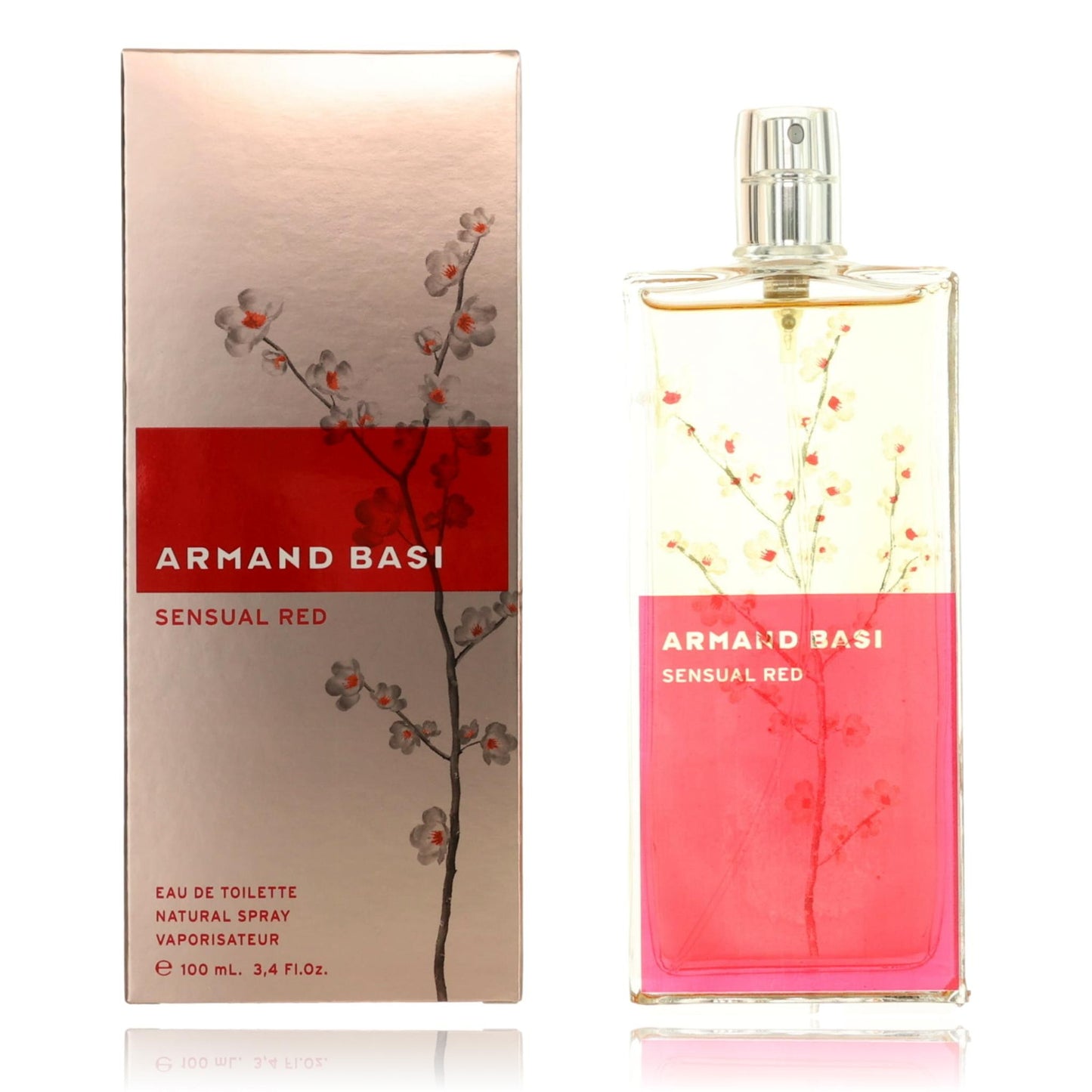 Armand Basi Sensual Red by Armand Basi, 3.4 oz Eau de Toilette Spray for Women