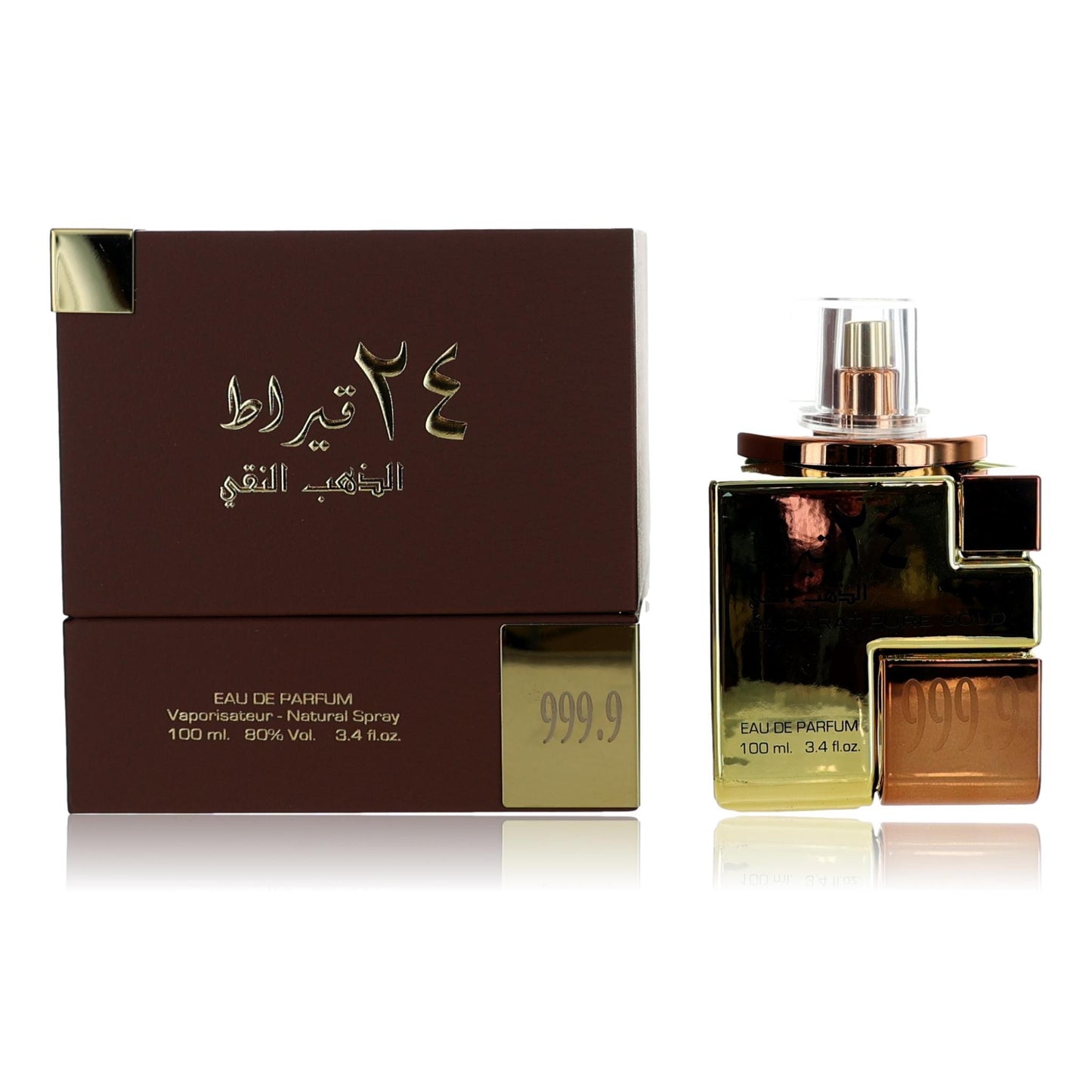 24 Carat Pure Gold by Lattafa, 3.4 oz Eau de Parfum Spray for Unisex